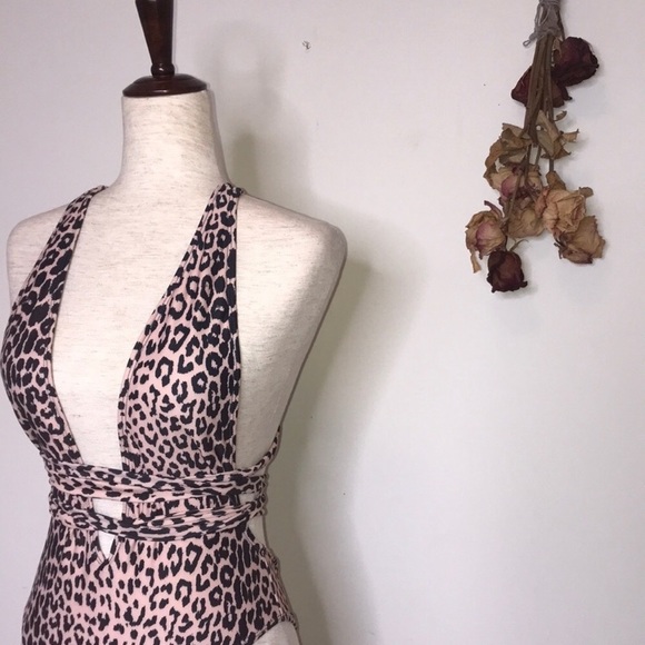 CLEARANCE ‘Harlow’ leopard print monokini - Picture 5 of 9